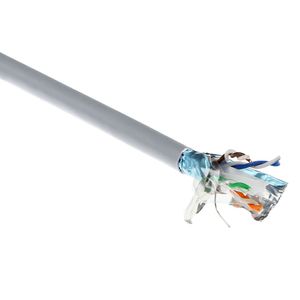 ACT CAT6A F/UTP massief twisted pair kabel, PVC, AWG 23, CPR: B2ca, 500 m