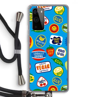Fruitsticker: OnePlus 9 Pro Transparant Hoesje met koord