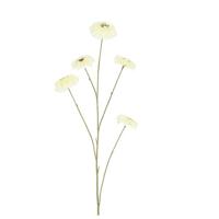 kunstbloem Zinnia wit