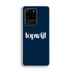 Topwijf Navy: Samsung Galaxy S20 Ultra Transparant Hoesje