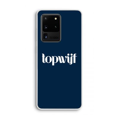Topwijf Navy: Samsung Galaxy S20 Ultra Transparant Hoesje