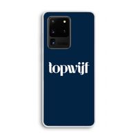 Topwijf Navy: Samsung Galaxy S20 Ultra Transparant Hoesje