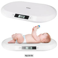 Digitale Witte Weegschaal voor Baby's en Huisdieren - Precies en Stijlvol, tot 20 kg