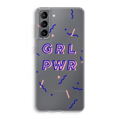 GRL PWR: Samsung Galaxy S21 Transparant Hoesje