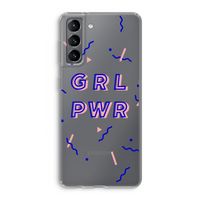 GRL PWR: Samsung Galaxy S21 Transparant Hoesje
