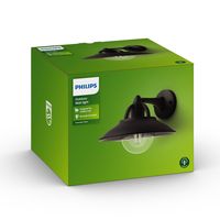 Philips Comorant 1738130PN Buitenlamp (wand) LED E27 42 W Zwart - thumbnail