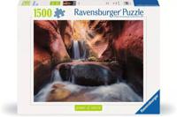Power of Nature Jigsaw Puzzle The Waterfall in Red Canyon (1500 pieces)