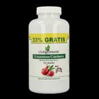 Livinggreens Cranberry D-Mannose voordeelverpakking 320 Tabletten