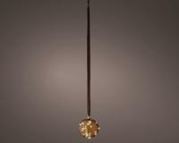 Micro led bal 14cm bruin warm wit