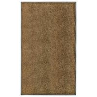 VidaXL Deurmat wasbaar 90x150 cm bruin