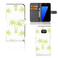Samsung Galaxy S7 Edge Hoesje Palmtrees | Portemonnee hoesje