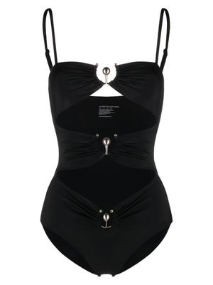 Christopher Esber maillot de bain à encolure carrée - Noir