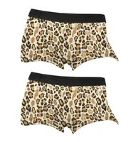 Funderwear meisjes boxershorts luipaard 2-pack