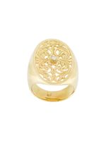 Wouters & Hendrix Gold filigree diamond signet ring - Or