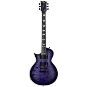 ESP LTD Deluxe EC-1000QM See Thru Purple Sunburst linkshandige elektrische gitaar
