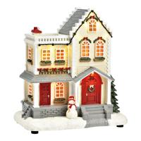 LED Licht huis met geluid van poly, kleurrijk (B/H/D) 23x27x14cm
