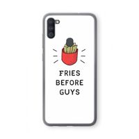 Fries before guys: Samsung Galaxy A11 Transparant Hoesje