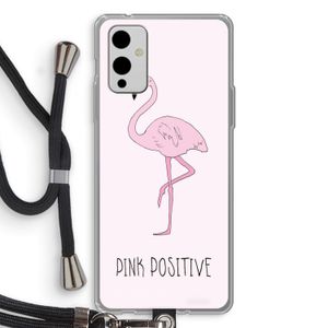 Pink positive: OnePlus 9 Transparant Hoesje met koord