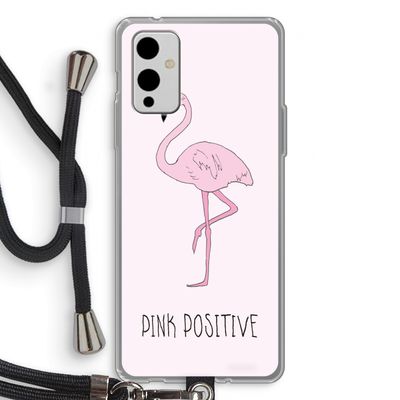Pink positive: OnePlus 9 Transparant Hoesje met koord