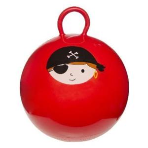 Skippybal rood met piraten print - D45 cm - voor jongens - Skippyballen