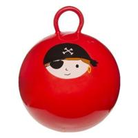 Skippybal rood met piraten print - D45 cm - voor jongens - Skippyballen Skippybal rood met piraten print - D45 cm - voor jongens - Skippyballen