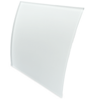 Pro-design Badkamer/toilet Ventilator - Standaard (kw100) - Ø100mm - Gebogen Glas - Mat Wit - thumbnail