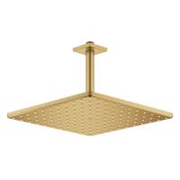 GROHE Rainshower SmartActive 310 Cube Hoofddouche - 31x31cm - 1 straalsoort - plafondarm 14.2cm - geborsteld cool sunrise 26566gn0