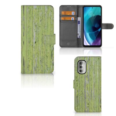 Motorola Moto G51 5G | Book Style Case | Green Wood