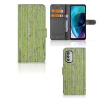 Motorola Moto G51 5G | Book Style Case | Green Wood