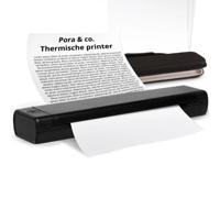 Pora&co Thermische A4 printer, zwart OUTLET