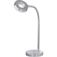 LED Bureaulamp 4W - Modern Tafelverlichting - Warm Wit 3000K - Chroom