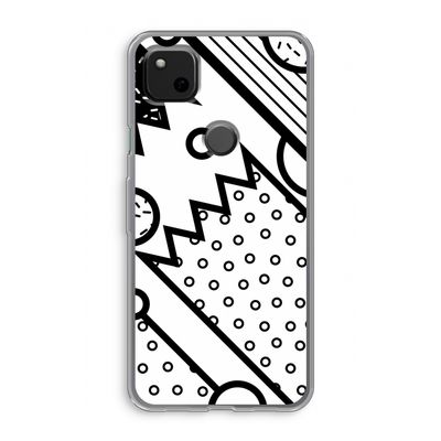 Pop Art #4: Google Pixel 4a Transparant Hoesje
