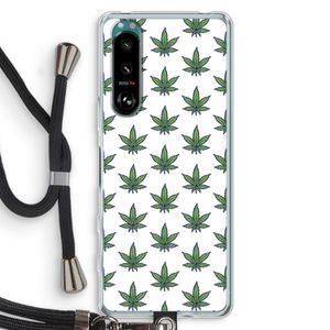 Weed: Sony Xperia 5 III Transparant Hoesje met koord