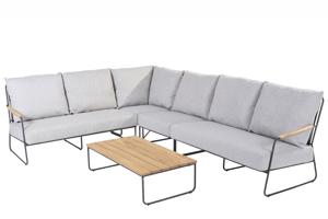 4 Seasons Outdoor Balade/Axel 110 cm hoek loungeset 5-delig