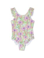 Palm Angels Kids maillot de bain à volants - Vert