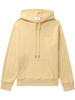 AMI Paris hoodie en coton à logo brodé - Jaune