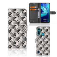 Motorola G8 Power Lite Telefoonhoesje met Pasjes Salamander Grey