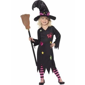 Heksen verkleedkleding Rosa voor meisjes - Halloween kostuum/ outfit - Jurk