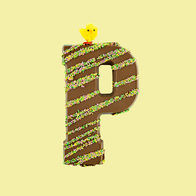 Chocolade paasletter melk / paasmusket (210 gram)