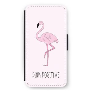 Pink positive: iPhone 12 Pro Max Flip Hoesje