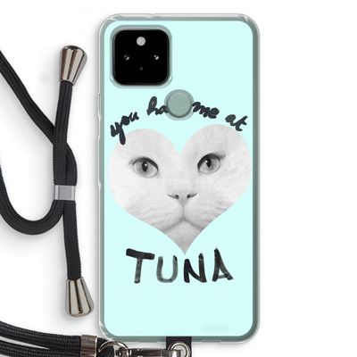 You had me at tuna: Pixel 5 Transparant Hoesje met koord