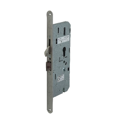 Nemef 4938/85 Rs Comforte elektro-mechanisch enkelpuntsslot paniek voordeur | krukbediend | PC 72mm | SKG**/EN179 | voorplaat RVS afgerond 350x24mm |