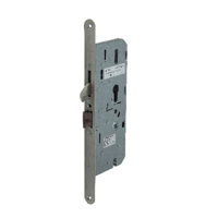 Nemef 4938/85 Ls Comforte elektro-mechanisch enkelpuntsslot paniek voordeur | krukbediend | PC 72mm | SKG**/EN179 | voorplaat RVS afgerond 350x24mm |