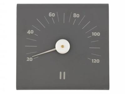 Rento aluminium thermometer vierkant - Grijs