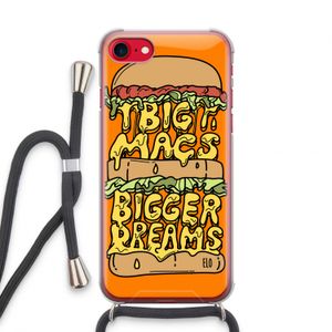Big Macs Bigger Dreams: iPhone SE 2020 Transparant Hoesje met koord