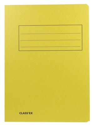 Class&apos;ex dossiermap, 3 kleppen ft 23,7 x 32 cm (voor ft A4), geel