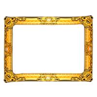 Fotolijst - opblaasbaar - voor bruiloft - 60 x 80 cm - Fotoprops - goud - kunststof Fotolijst - opblaasbaar - voor bruiloft - 60 x 80 cm - Fotoprops - goud - kunststof
