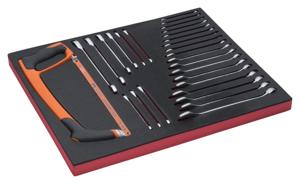 Bahco Foaminlay Fit&Go 3/3 met sleutels en metaalzaagbeugel - 28-delig - FF1A65