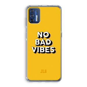 No Bad Vibes: Motorola Moto G9 Plus Transparant Hoesje