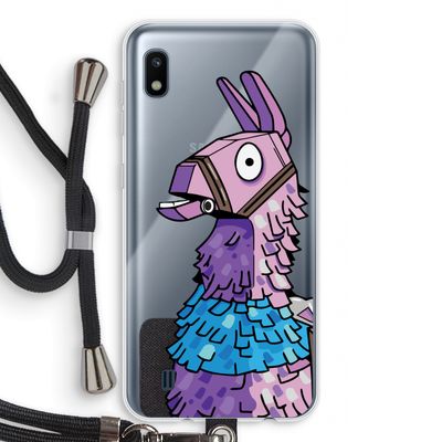 Lama: Samsung Galaxy A10 Transparant Hoesje met koord